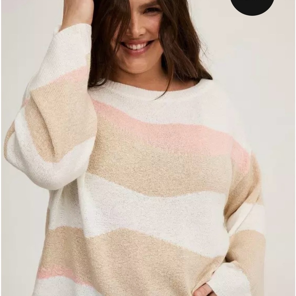 Torrid Boat Neck Pullover Sweater
